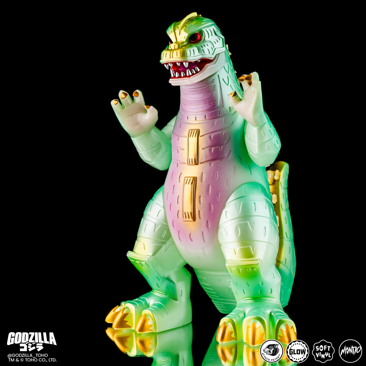 Mondo Godzilla Night Light Variant 【ゴジラ】 Godzilla - Vinyl Designer Figure by Attack Peter - Kaiju Night