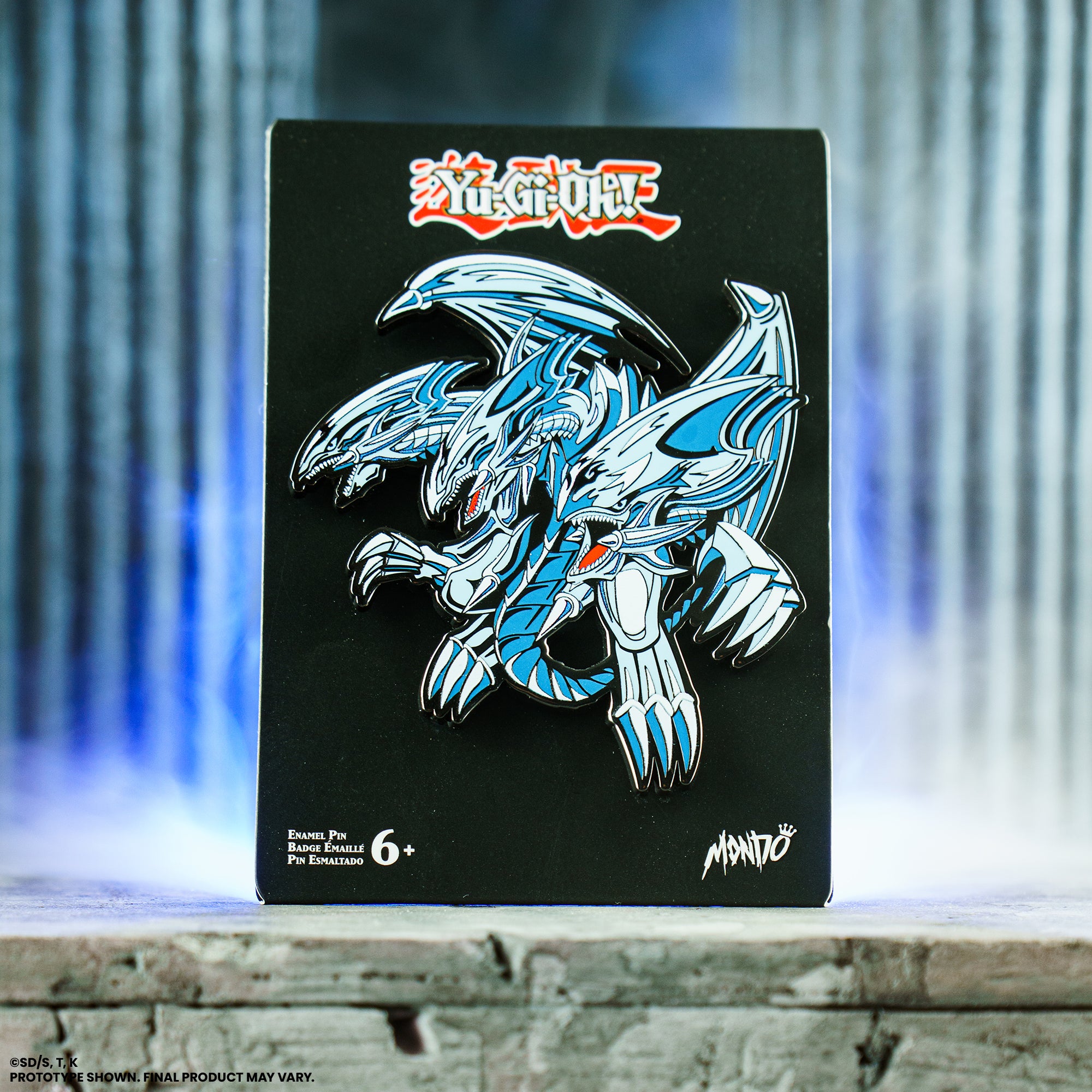 Yu-Gi-Oh! Blue-Eyes Ultimate Dragon Enamel Pin for Collectors, 2.4" Tall, Blue, Mondo Yu-Gi-Oh! Blue-Eyes Ultimate Dragon Enamel Pin for Collectors, 2.4" Tall, Blue, Mondo