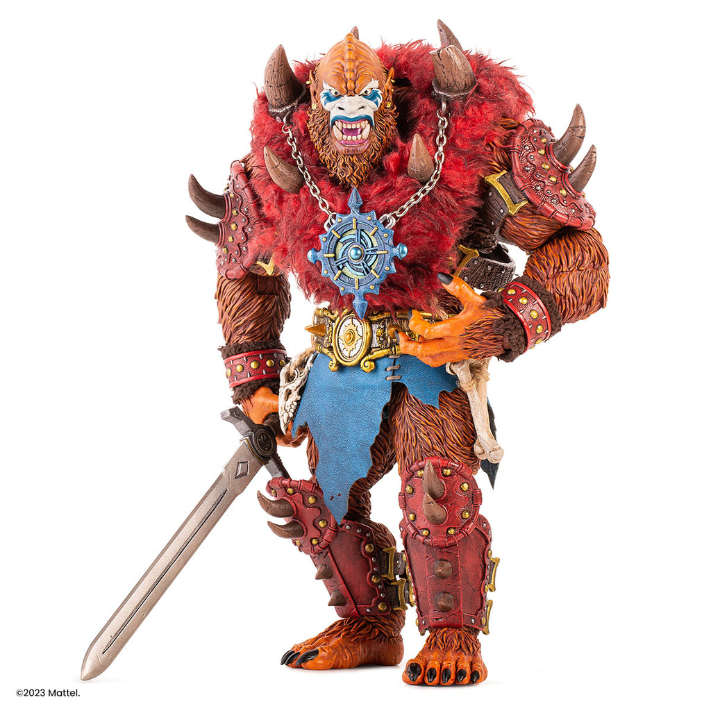 MOTU Beast Man N°6 France 1981 avec pack armure jaune Taiwan fouet repro MOTU Beast Man N°6 France 1981 avec pack armure jaune Taiwan fouet repro