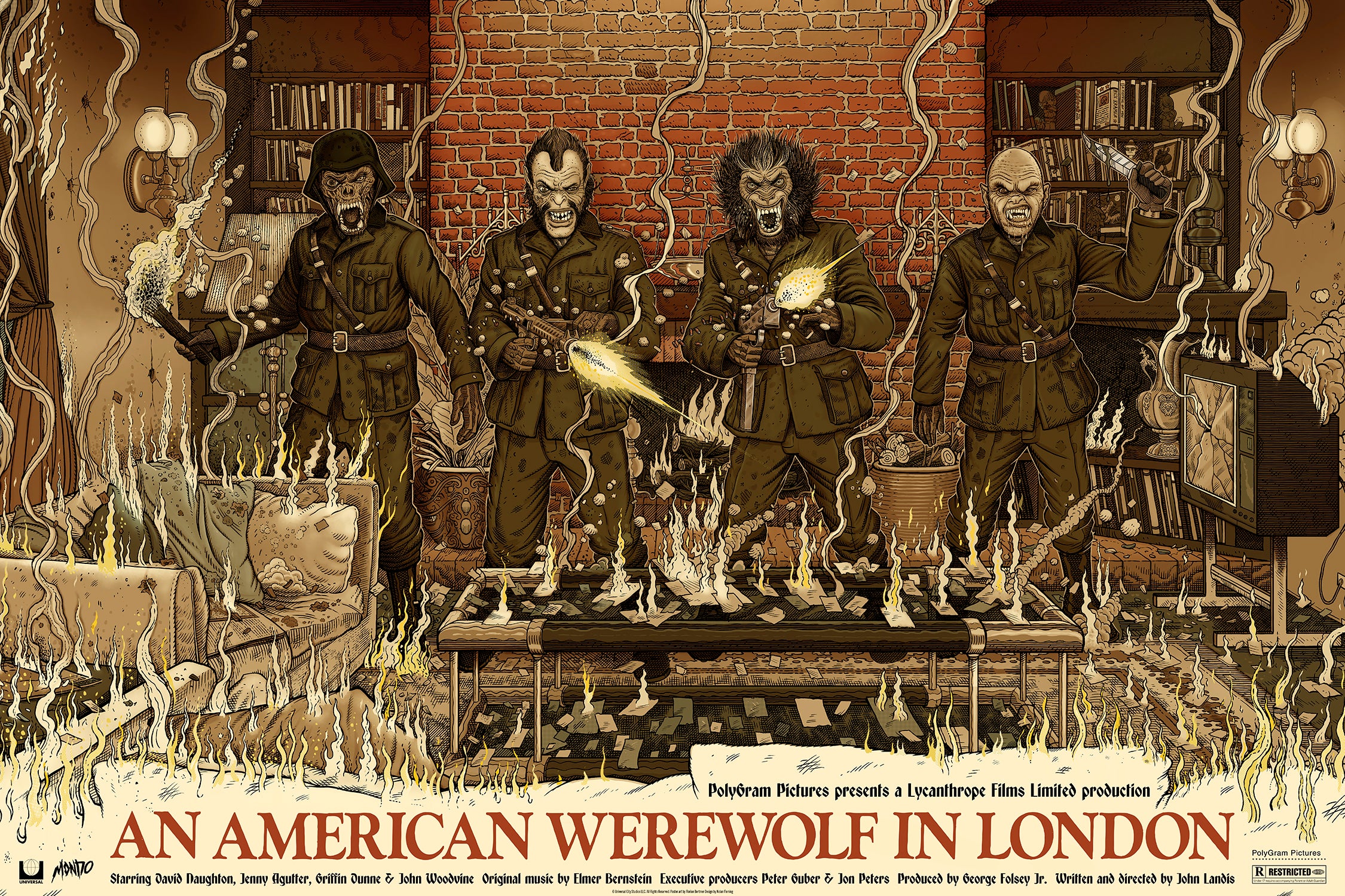 MONDO ‘An American Werewolf in London ‘ top Poster