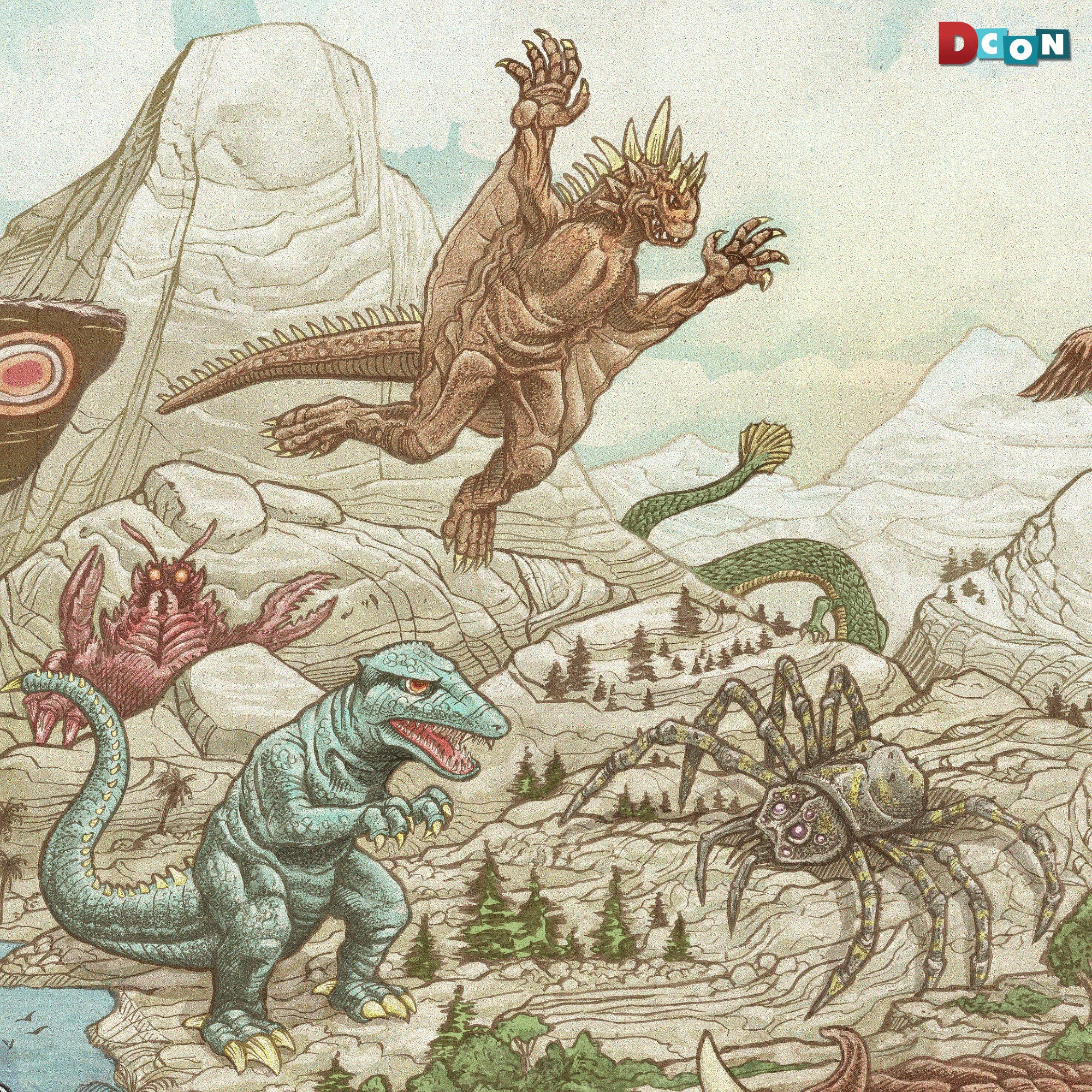all godzilla monsters with pictures Godzilla: Monster Island Poster