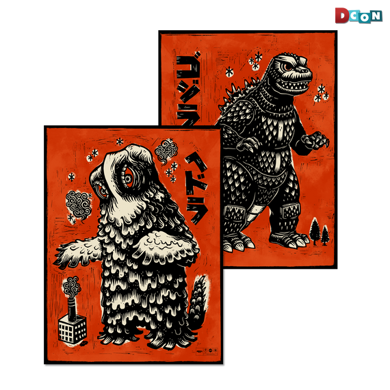 Godzilla vs. Hedorah Print Set
