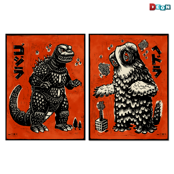 Godzilla vs. Hedorah Print Set