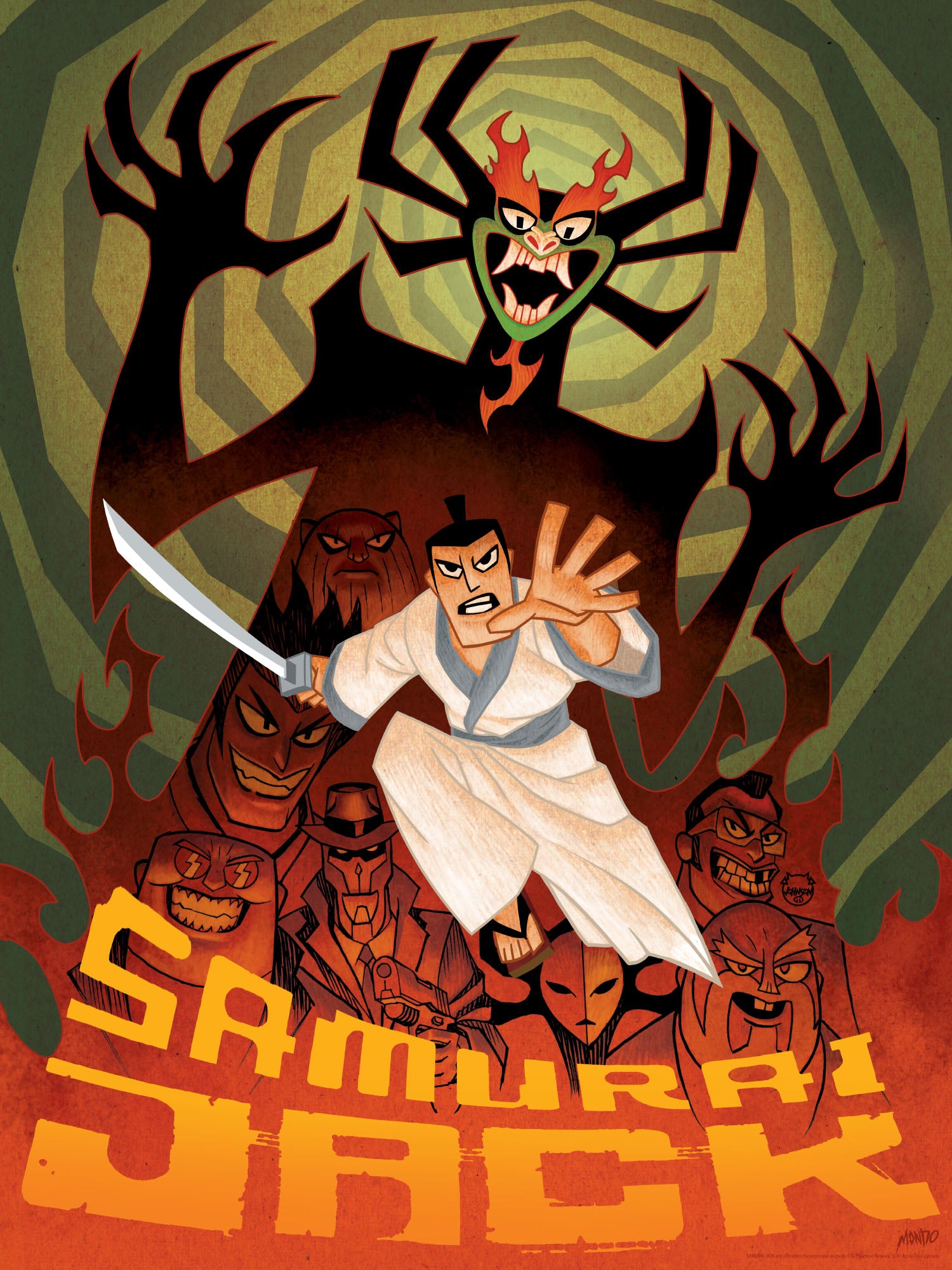 Samurai Jack Kunst Samurai Jack / Arist: Macario Thomas Instagram