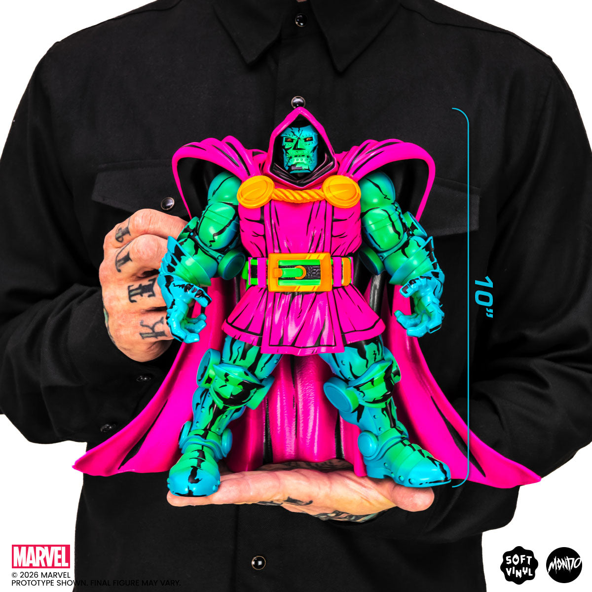 Doctor Doom Soft Vinyl Figure - Psychedelic Variant – Mondo