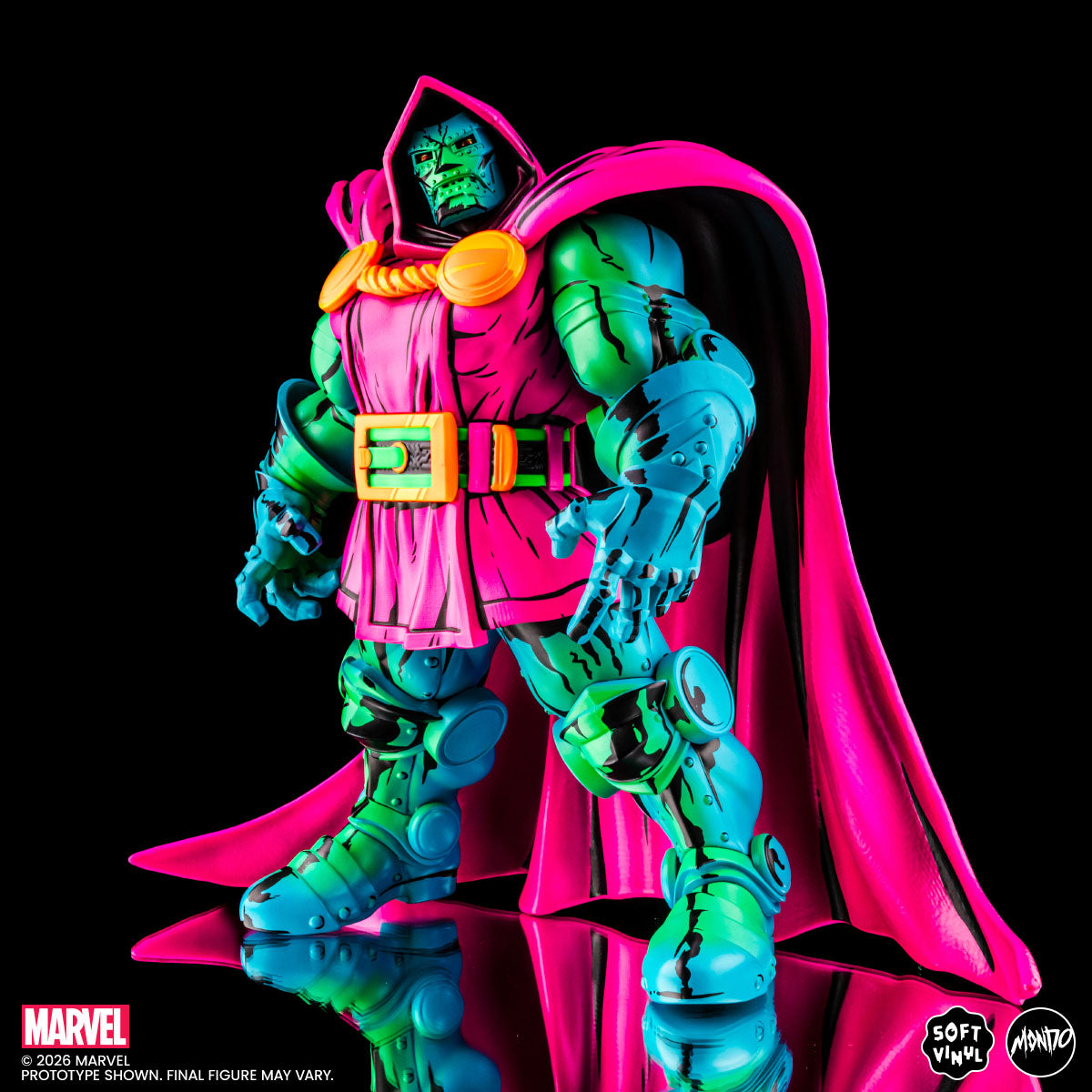 Doctor Doom Soft Vinyl Figure - Psychedelic Variant – Mondo