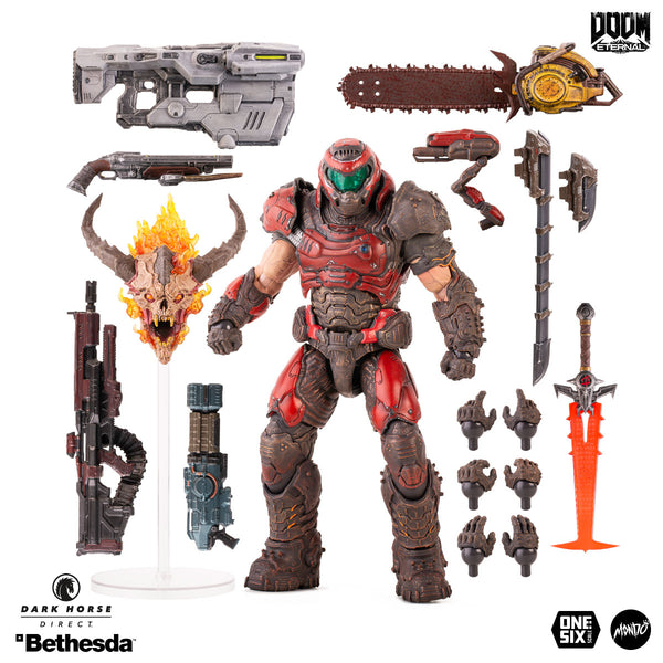DOOM Eternal - Doom Slayer ⅙ Scale Action Figure Mondo Crimson Variant