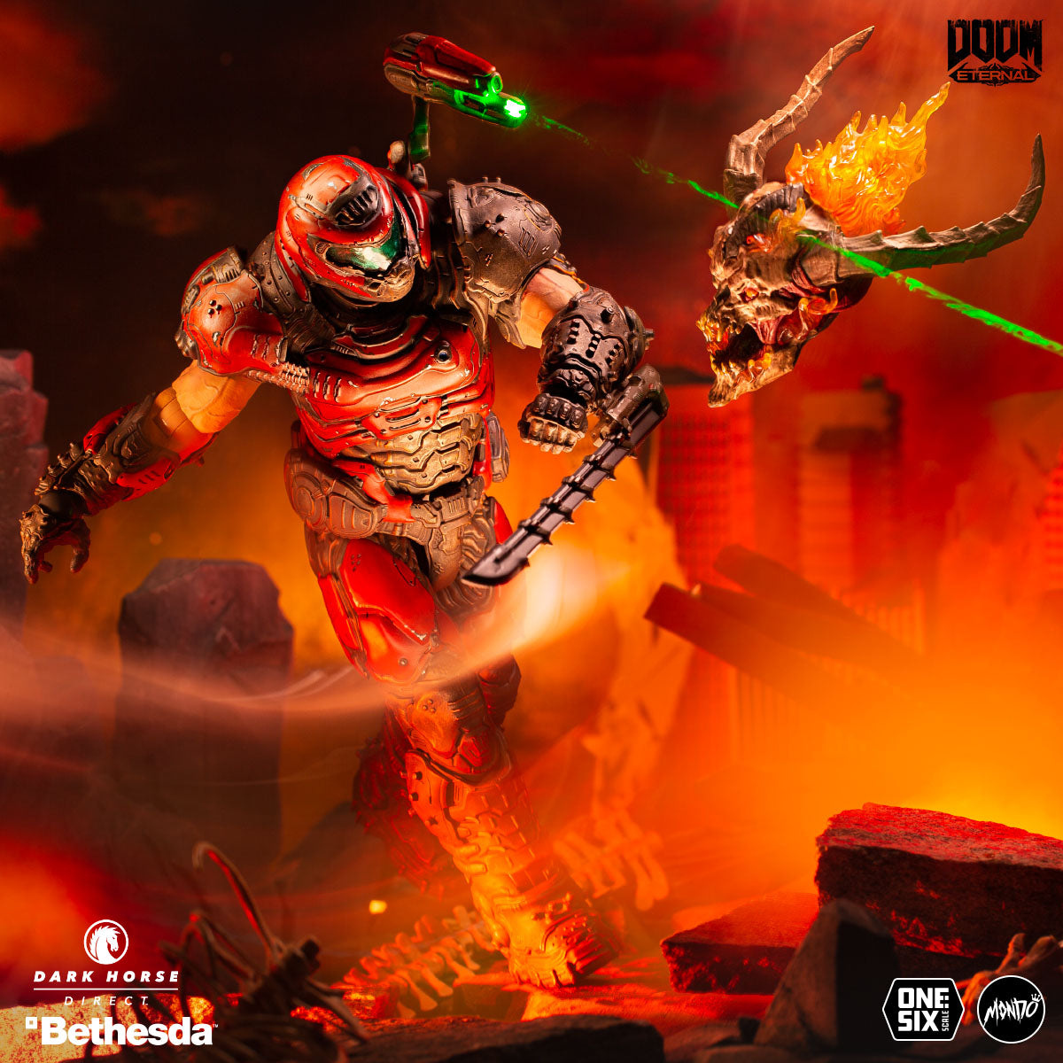 Figure Collection Doom DOOM Eternal - Doom Slayer ⅙ Scale Action Figure Mondo Crimson Variant