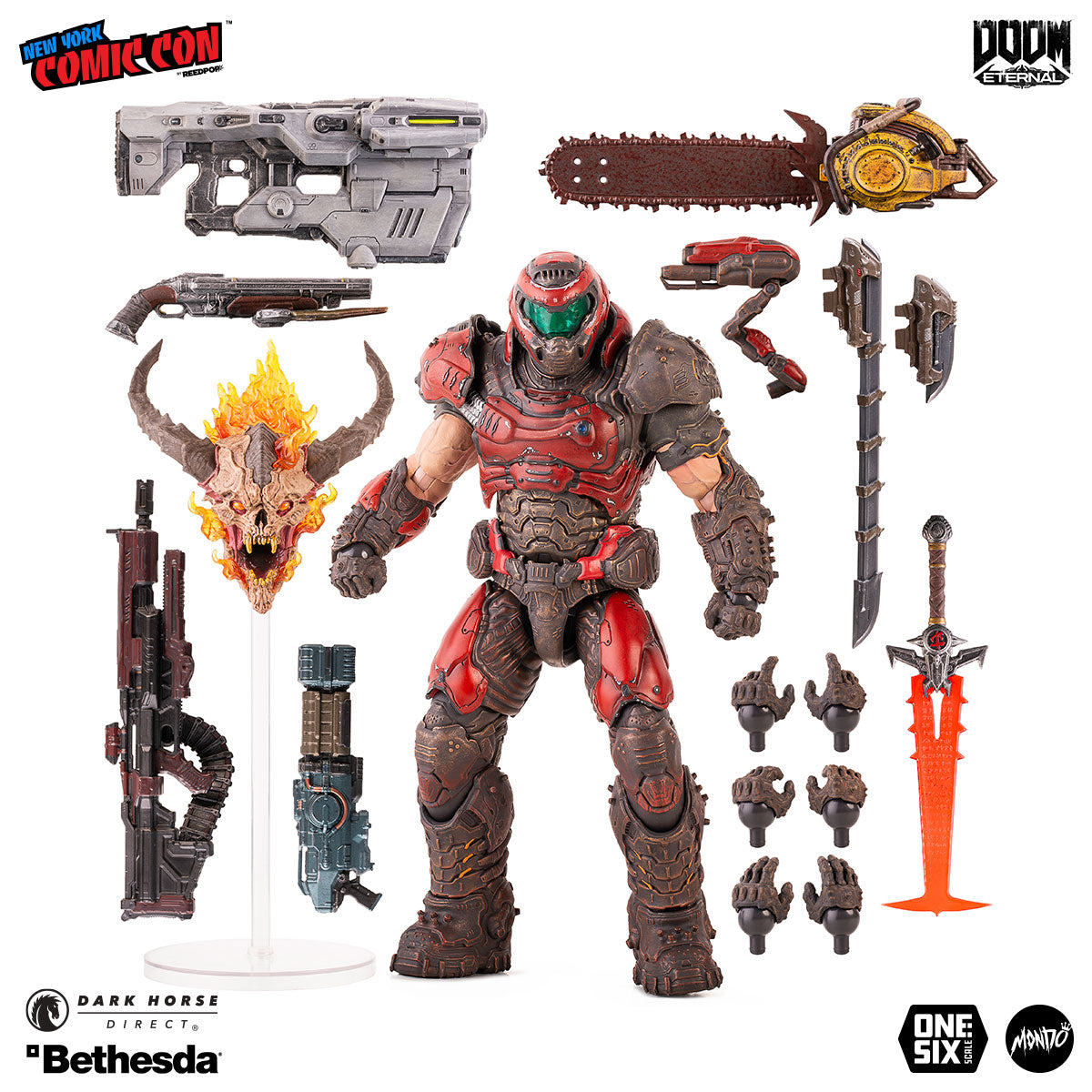 DOOM Eternal - Doom Slayer ⅙ Scale Action Figure Mondo Crimson Variant