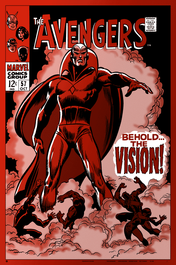The Avengers #57 Foil Variant Poster