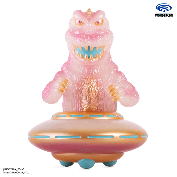 Godzilla UFO - Vinyl Designer Figure by Octeel - Cherry Blossom Variant