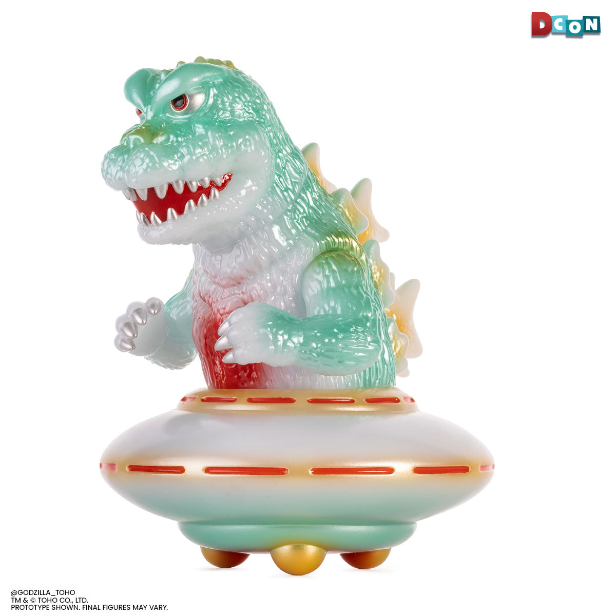 Godzilla UFO - Vinyl Designer Figure by Octeel - Glow-in-the-Dark