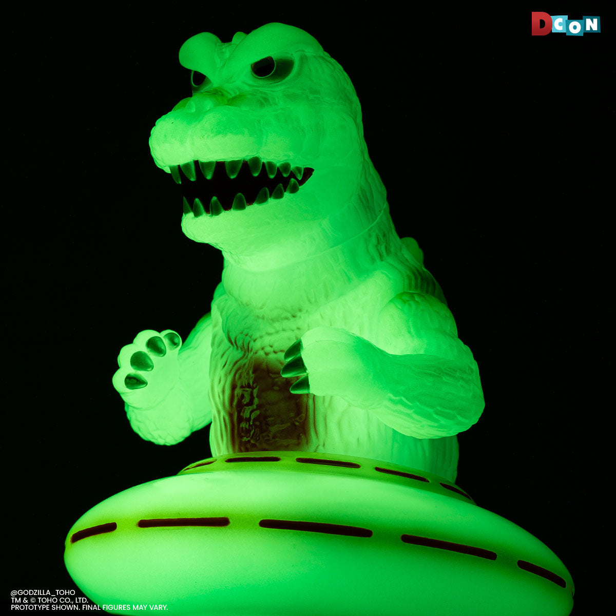 Godzilla UFO - Vinyl Designer Figure by Octeel - Glow-in-the-Dark