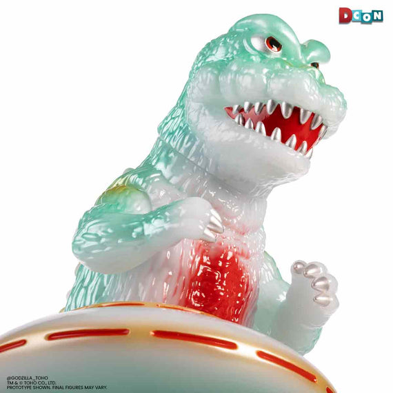 Godzilla UFO - Vinyl Designer Figure by Octeel - Glow-in-the-Dark Green Variant