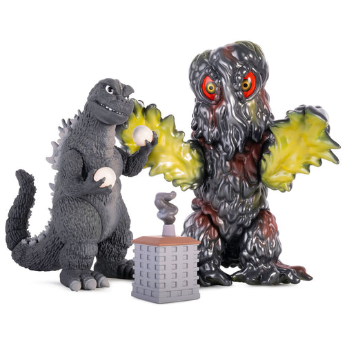 Godzilla and Hedorah Soft Vinyl Figure Set -  Godzilla vs The Smog Monster