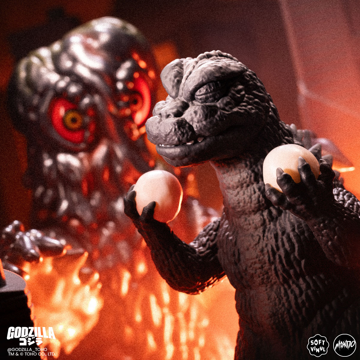 Godzilla Soft Vinyl Figure Hand Painted by Candie Bolton – Mondo