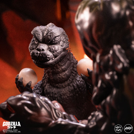 Godzilla and Hedorah Soft Vinyl Figure Set -  Godzilla vs The Smog Monster