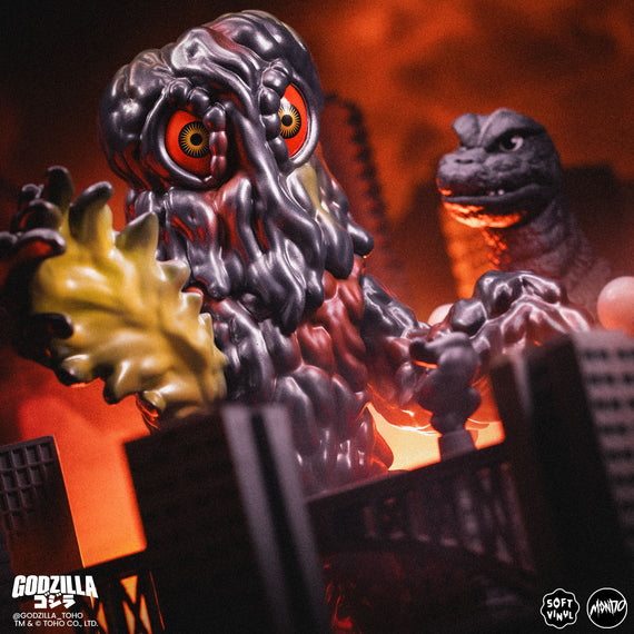 Godzilla and Hedorah Soft Vinyl Figure Set -  Godzilla vs The Smog Monster