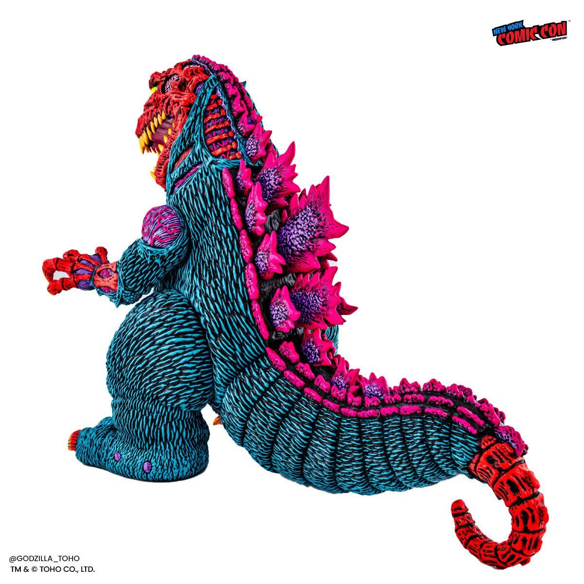 Godzilla - Designer Vinyl Figure by James Groman - Psychedelic Variant