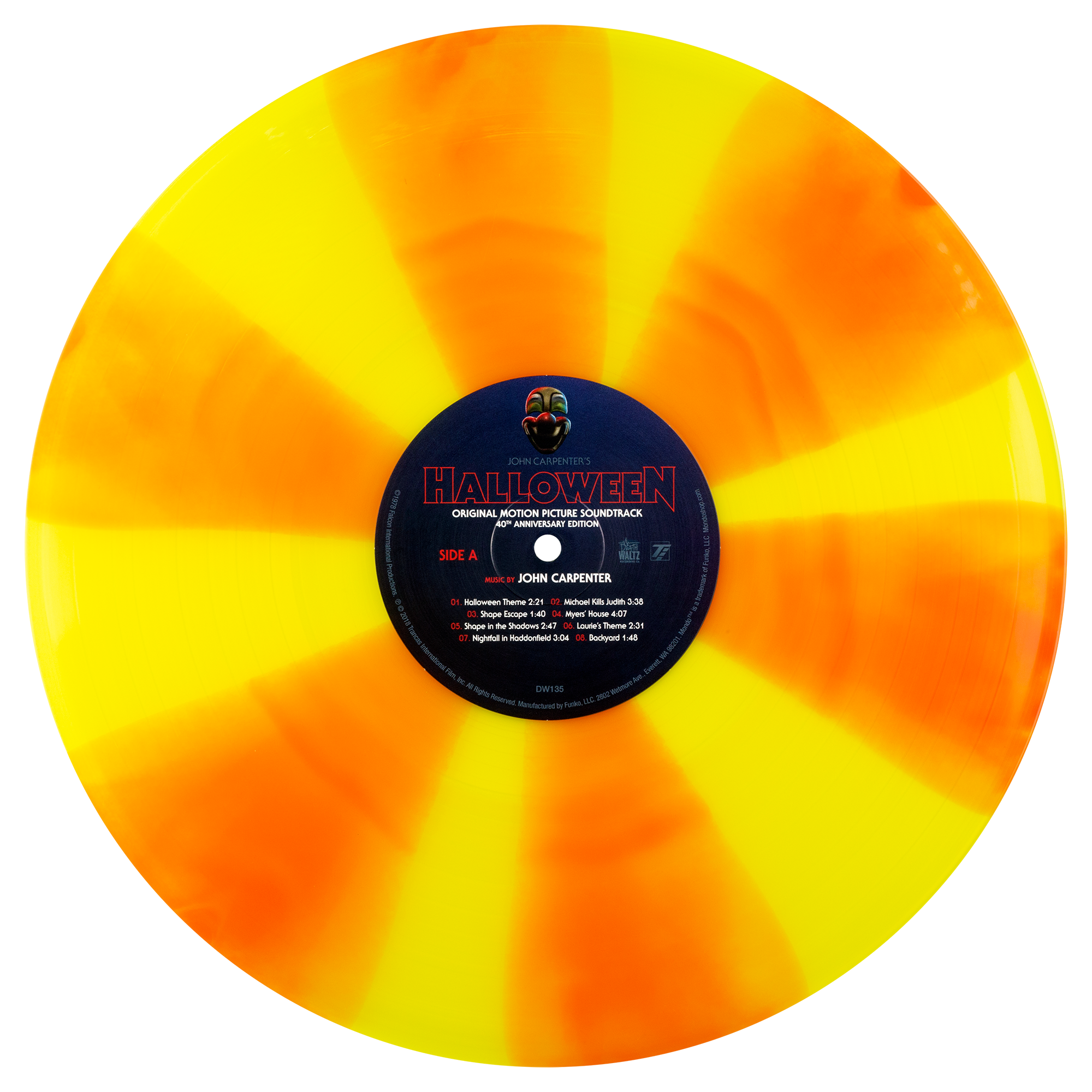 Halloween mondo vinyl 40th deals anniversary Clear with Orange and Brown Splatter