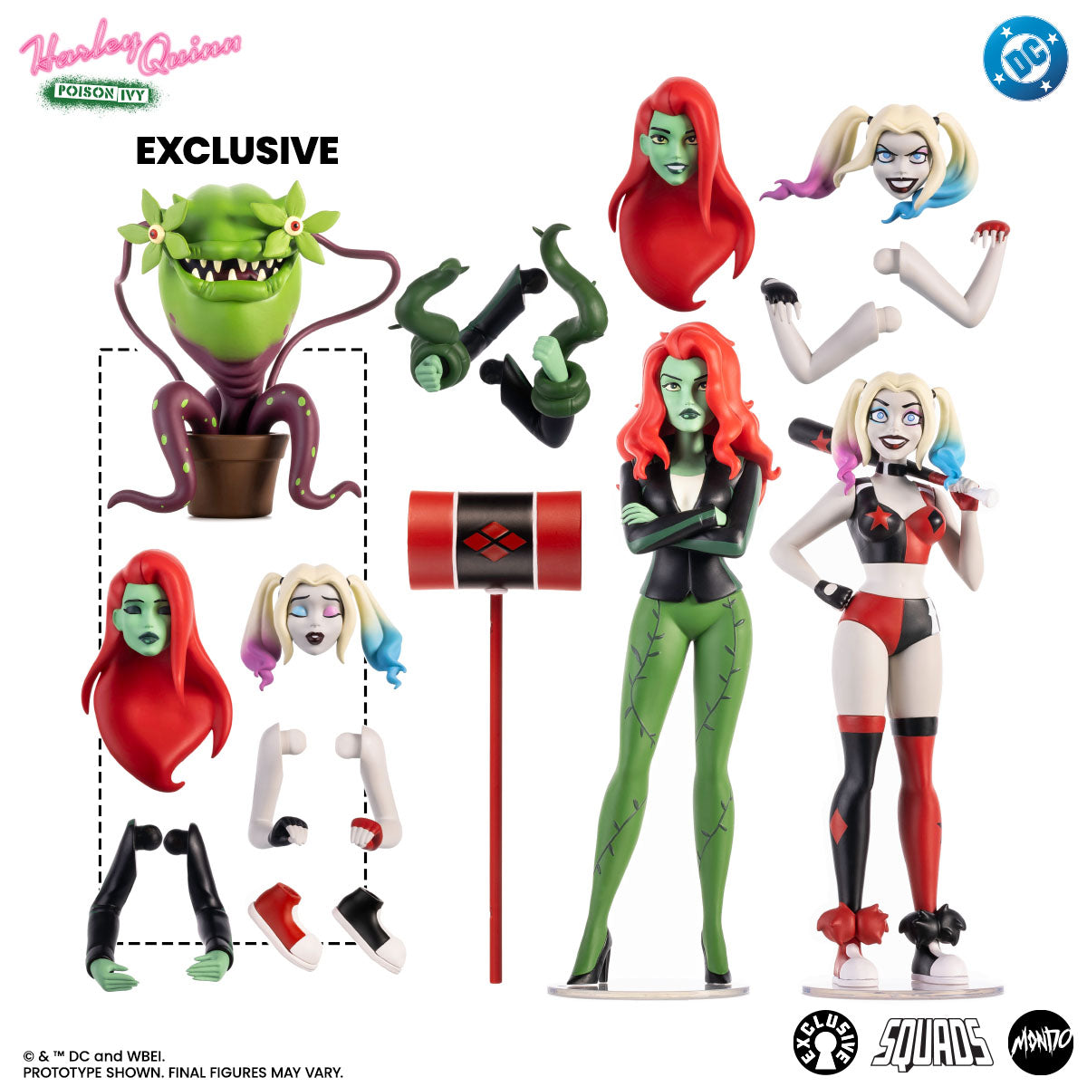 Skybolt アメコミ　フィギュア　ヘリーナ　4体セット Harley Quinn - Harley Quinn & Poison Ivy Figure Set - Limited