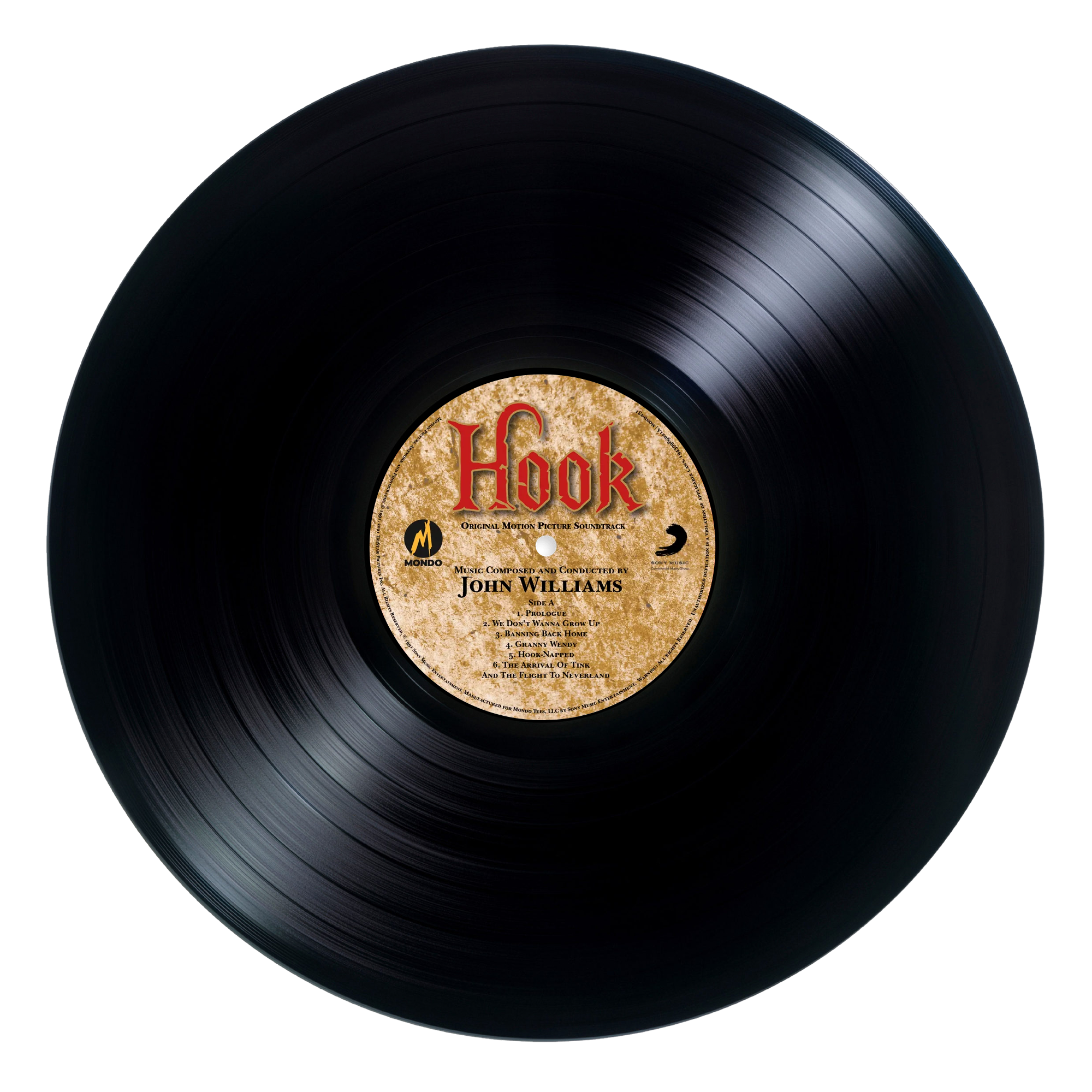 Hook! - Original Motion Picture Soundtrack LP Cover Limited Signature  Edition Custom Frame