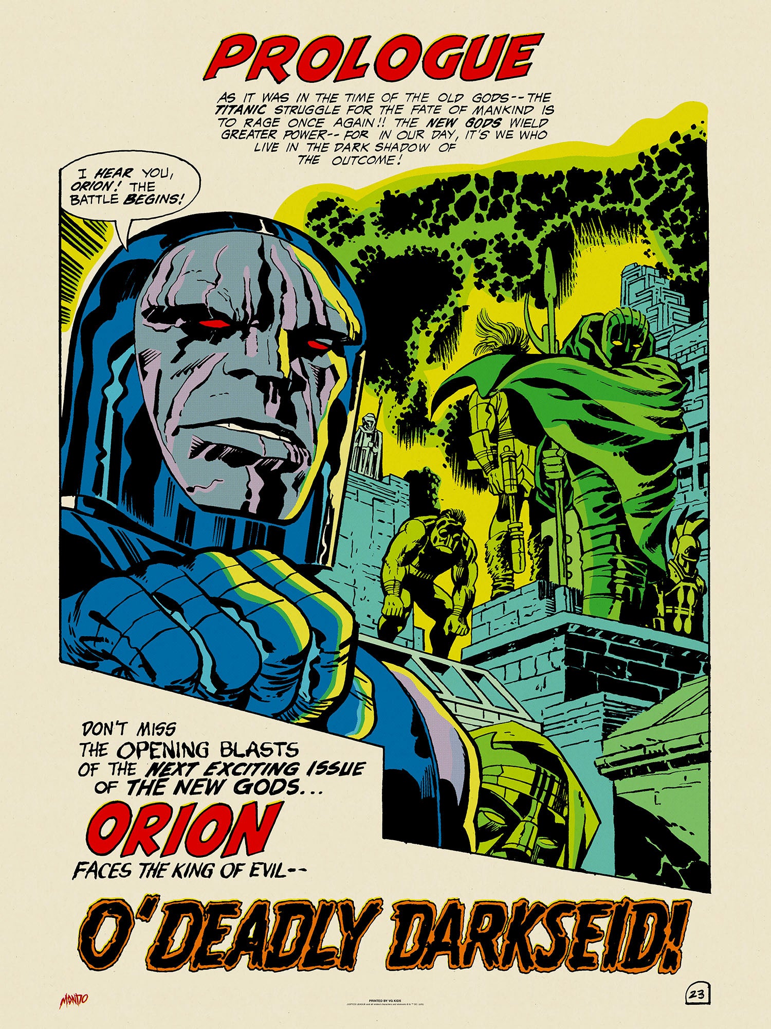 darkseid gods and monsters New Gods #1: "O' Deadly Darkseid!" Poster – Mondo