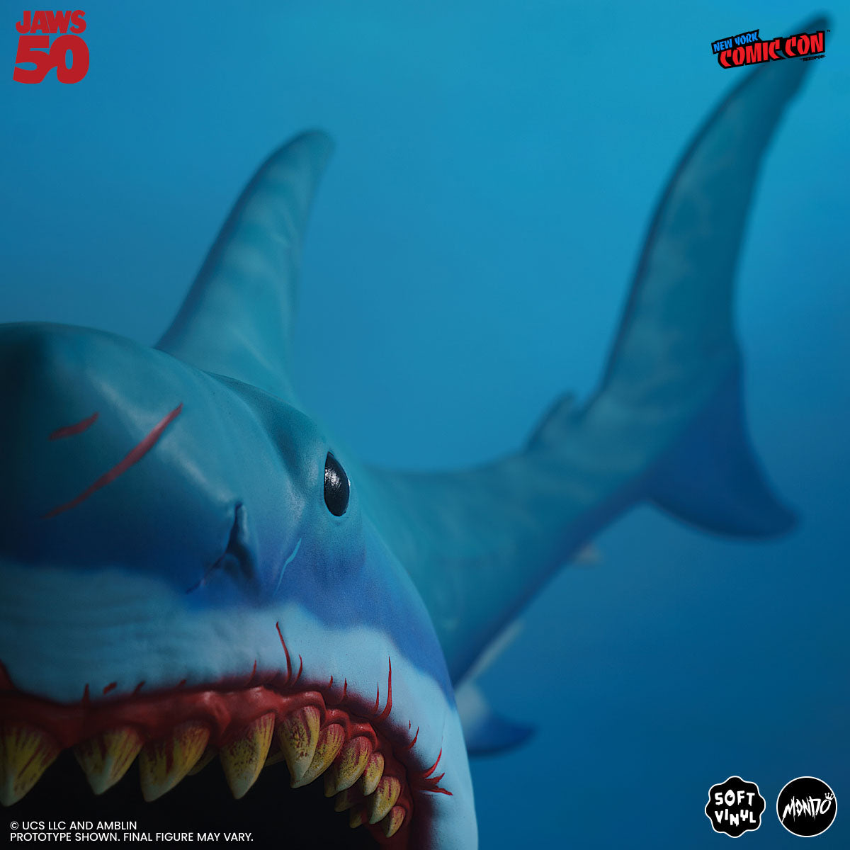 ブロッターアート ウッドストック 50thショー図版 コレクションに Jaws Soft Vinyl Figure - Underwater Variant – Mondo