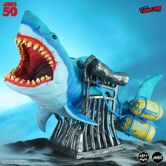Jaws Soft Vinyl Figure - Underwater Variant by Mondo - 16 in
