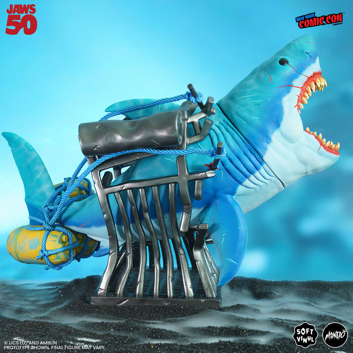 ハリウッドSF マットジョージ作　空想生物　フィギュア Jaws Soft Vinyl Figure - Underwater Variant – Mondo