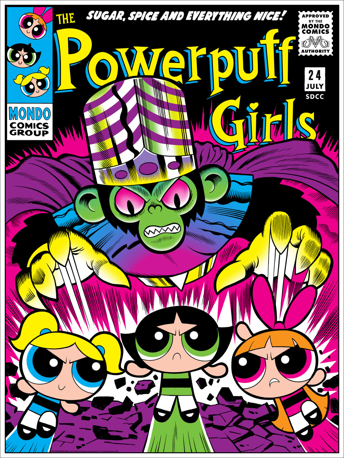 Powderpuff Poster The Powerpuff Girls Poster – Mondo