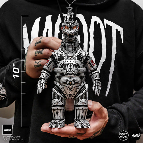 Mechagodzilla (Silver) - Vinyl Designer Figure by Attack Peter - Silver Variant Limited Edition