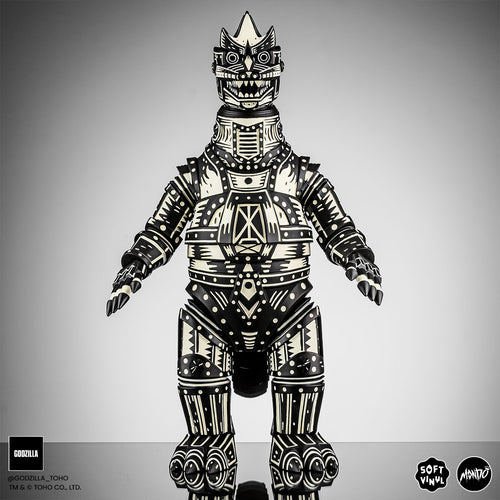Mechagodzilla - Vinyl Designer Figure by Attack Peter - Black and White Variant