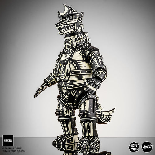 Mechagodzilla - Vinyl Designer Figure by Attack Peter - Black and White Variant