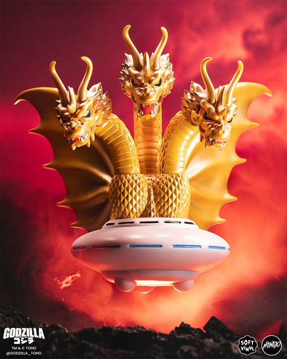 King Ghidorah UFO - Vinyl Designer Figure by Octeel - Invasion of Astro-Monster Variant