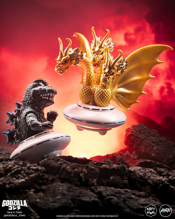 King Ghidorah UFO - Vinyl Designer Figure by Octeel - Invasion of Astro-Monster Variant