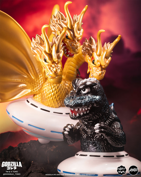 King Ghidorah UFO - Vinyl Designer Figure by Octeel - Invasion of Astro-Monster Variant