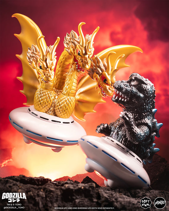 King Ghidorah UFO - Vinyl Designer Figure by Octeel - Invasion of Astro-Monster Variant