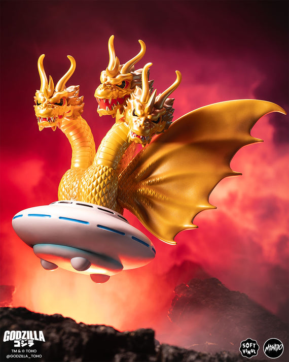 King Ghidorah UFO - Vinyl Designer Figure by Octeel - Invasion of Astro-Monster Variant