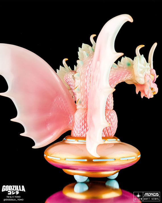 King Ghidorah UFO - Vinyl Designer Figure by Octeel - Cherry Blossom Glow in the Dark Variant