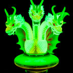 King Ghidorah UFO - Vinyl Designer Figure by Octeel - Cherry Blossom Glow in the Dark Variant
