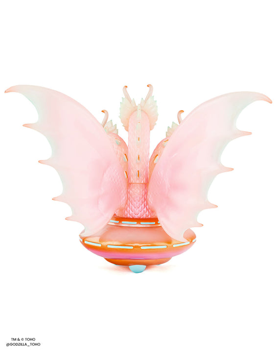 King Ghidorah UFO - Vinyl Designer Figure by Octeel - Cherry Blossom Glow in the Dark Variant