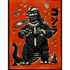 Godzilla and King Ghidorah on Planet X Poster Set
