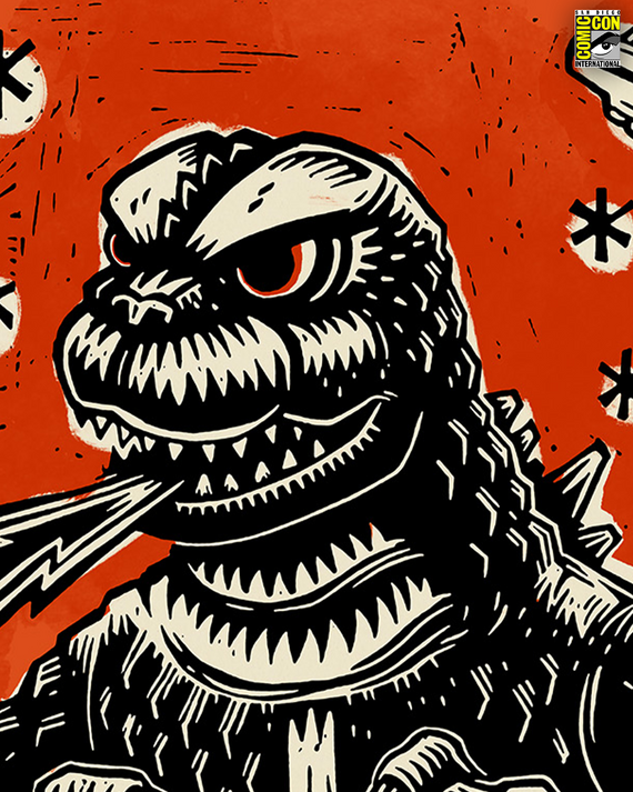 Godzilla and King Ghidorah on Planet X Poster Set