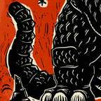 Godzilla and King Ghidorah on Planet X Poster Set
