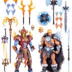 Masters of the Universe 200X - Ice Armor He-Man and Fire Armor Skeletor 1/12 Scale Figure Set