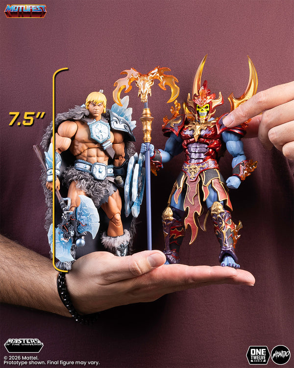 Masters of the Universe 200X - Ice Armor He-Man and Fire Armor Skeletor 1/12 Scale Figure Set