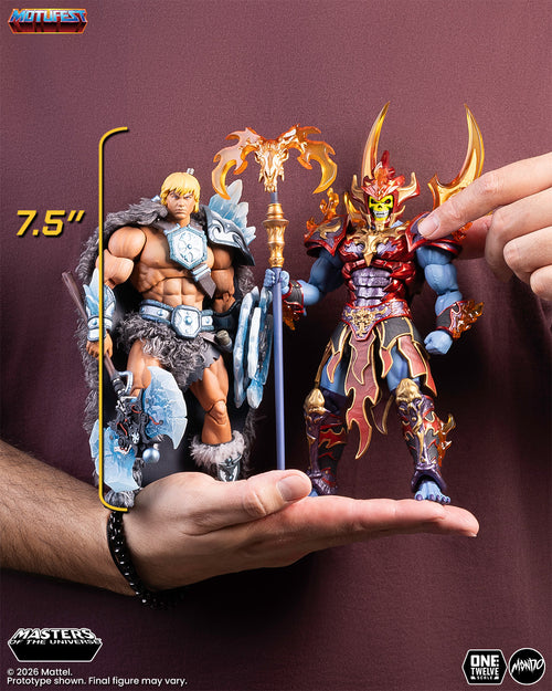 Masters of the Universe 200X - Ice Armor He-Man and Fire Armor Skeletor 1/12 Scale Figure Set