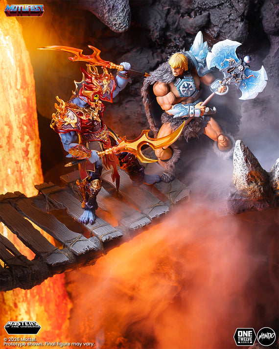 Masters of the Universe 200X - Ice Armor He-Man and Fire Armor Skeletor 1/12 Scale Figure Set
