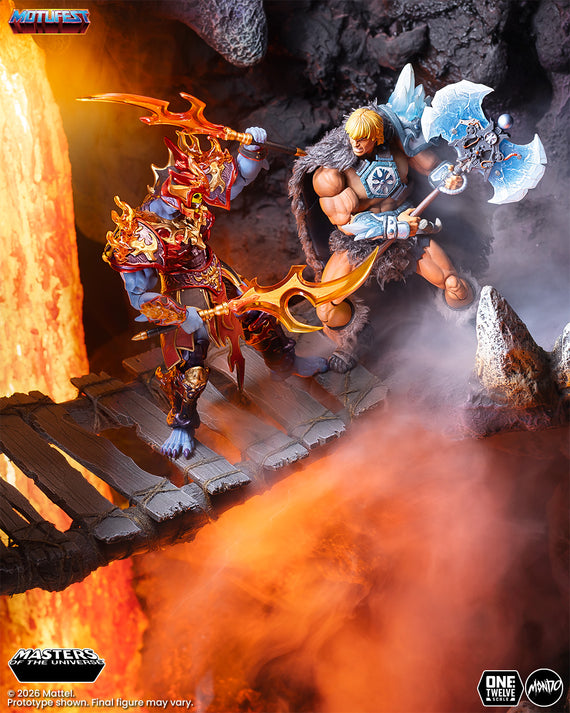 Masters of the Universe 200X - Ice Armor He-Man and Fire Armor Skeletor 1/12 Scale Figure Set